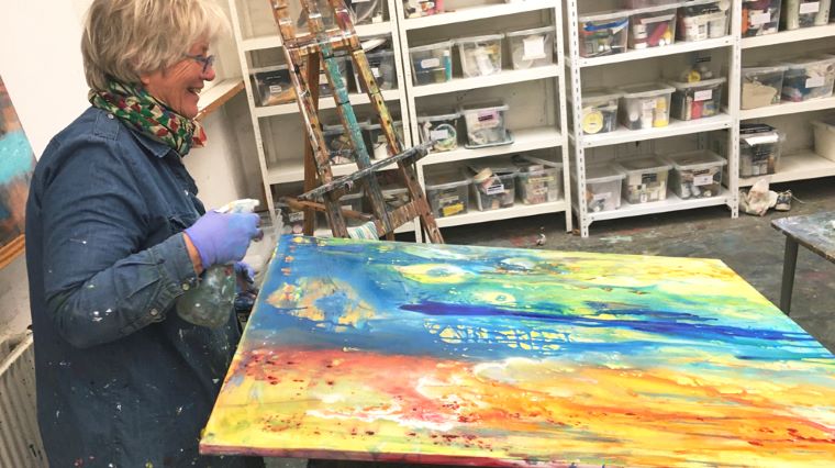 Akryl tirsdag formiddag Indigo 202