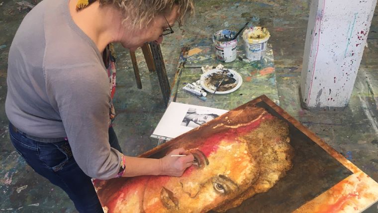 Maleri Fredag Indigo 2022