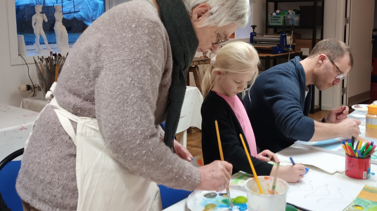 Kunstweekend for børn og voksne sammen